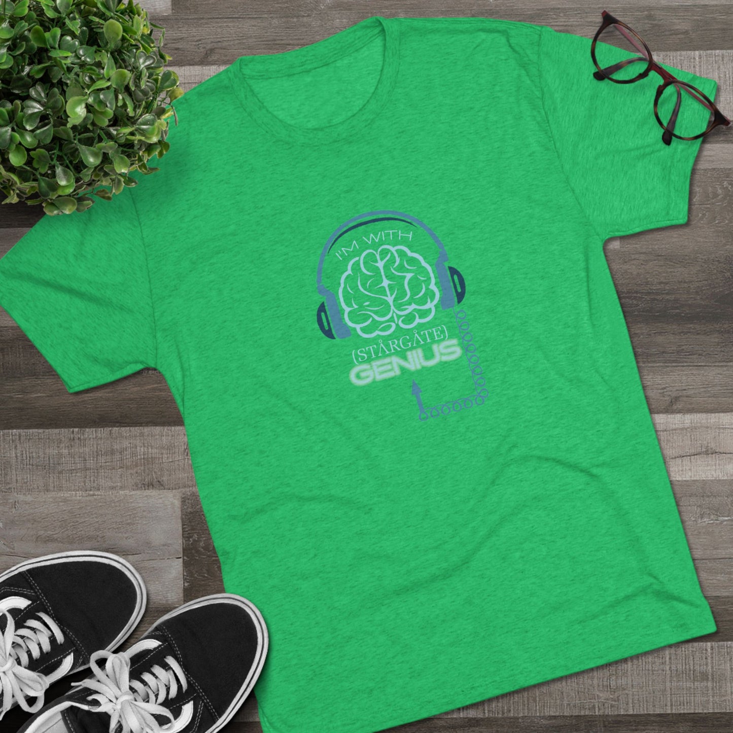 I'm with (Stargate) GENIUS Unisex Tri-Blend Crew Tee