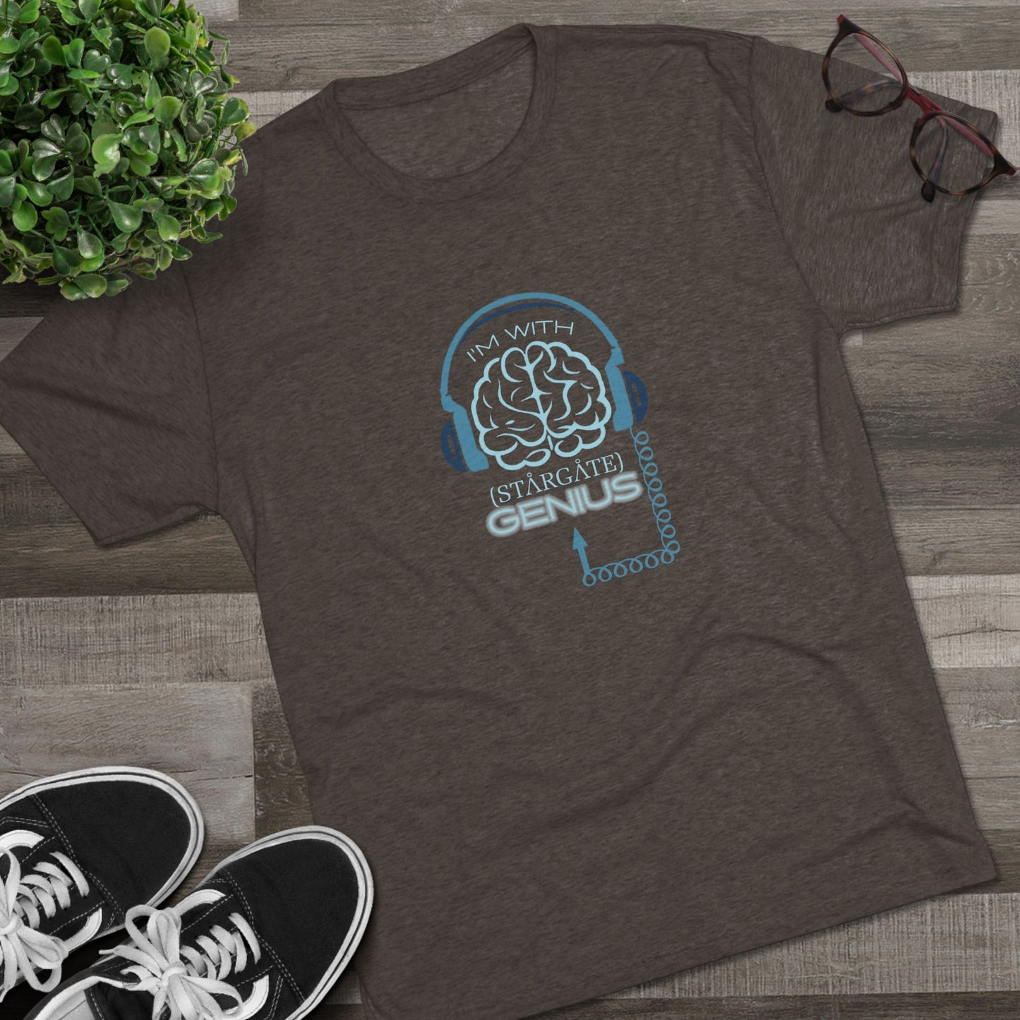 I'm with (Stargate) GENIUS Unisex Tri-Blend Crew Tee