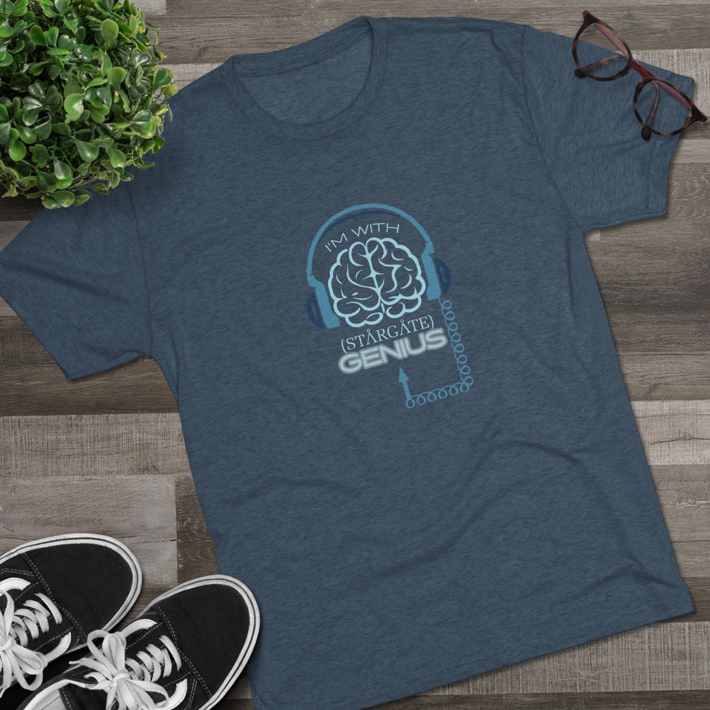 I'm with (Stargate) GENIUS Unisex Tri-Blend Crew Tee