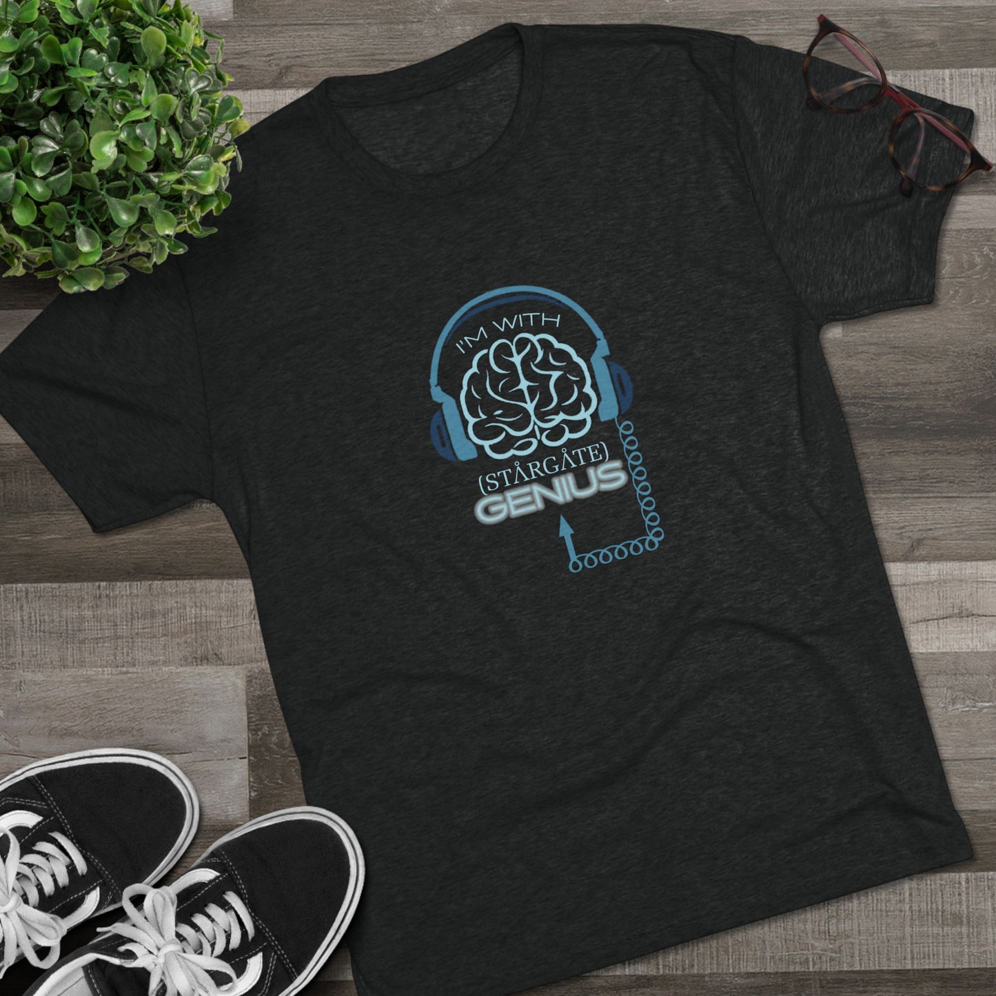 I'm with (Stargate) GENIUS Unisex Tri-Blend Crew Tee
