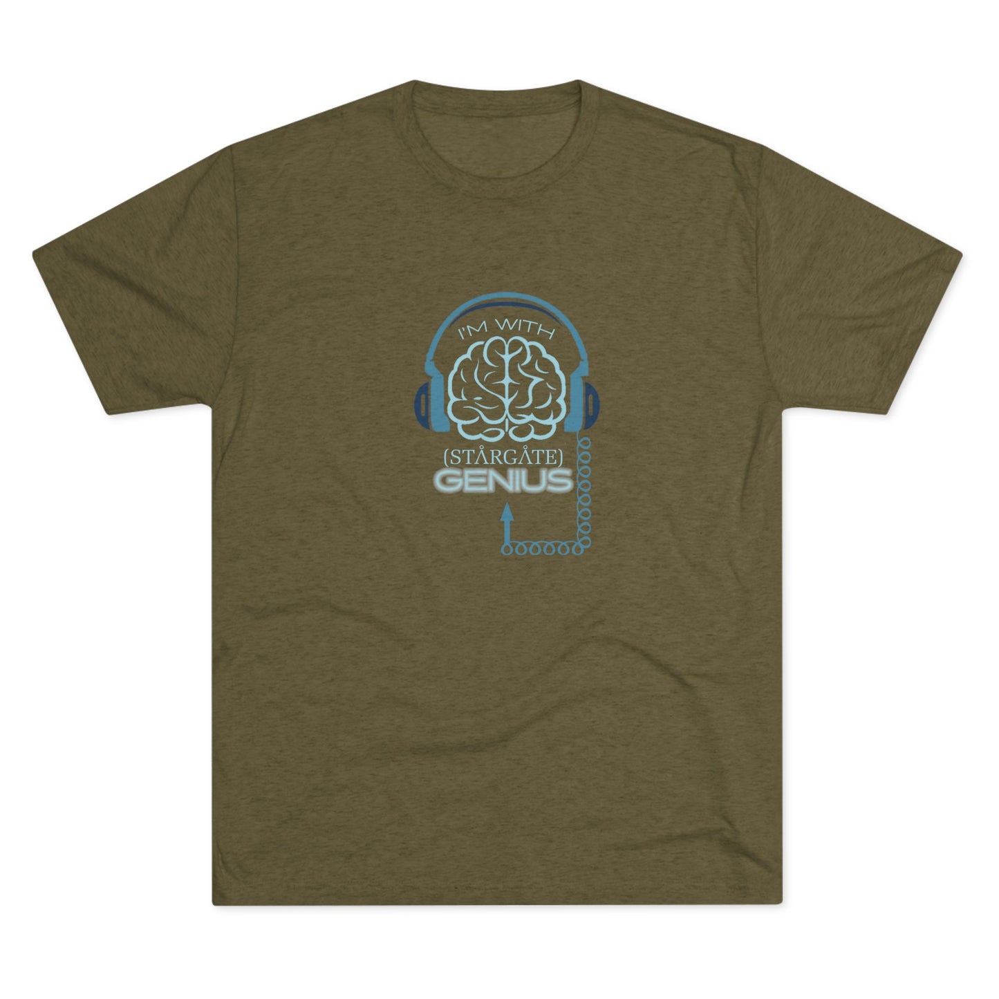 I'm with (Stargate) GENIUS Unisex Tri-Blend Crew Tee
