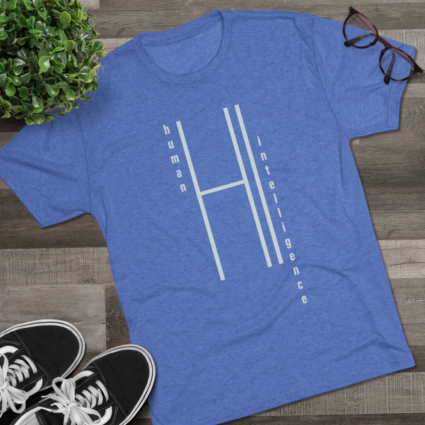 Human Intelligence (off-white) Unisex Tri-Blend Crew Tee