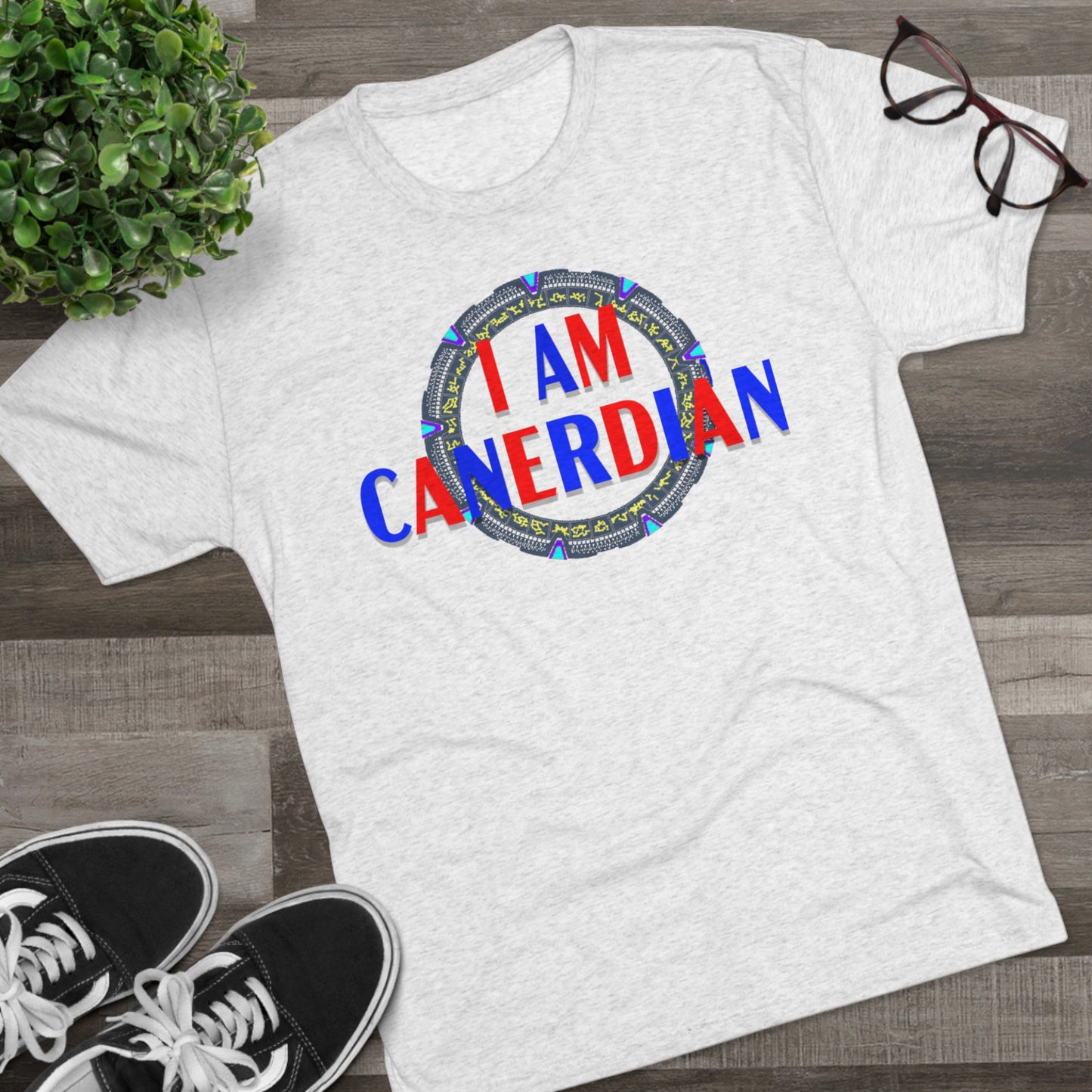 I AM CaNERDian Stargate inspired Unisex Tri-Blend Crew Tee