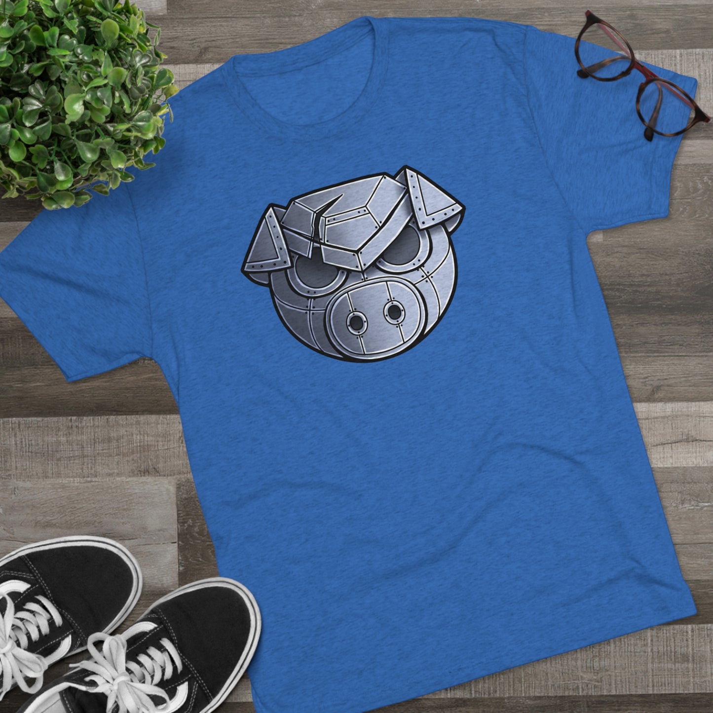 TechBandits Metal Pig Unisex Tri-Blend Crew Tee