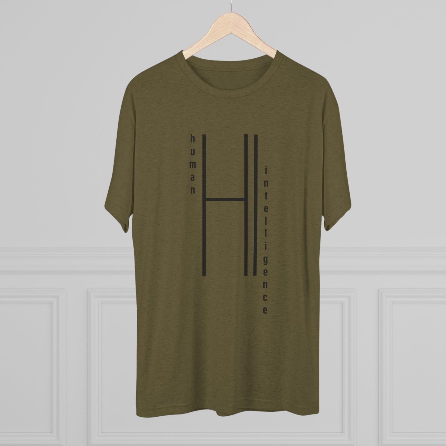 AI...how about some Human Intelligence Unisex Tri-Blend Crew Tee