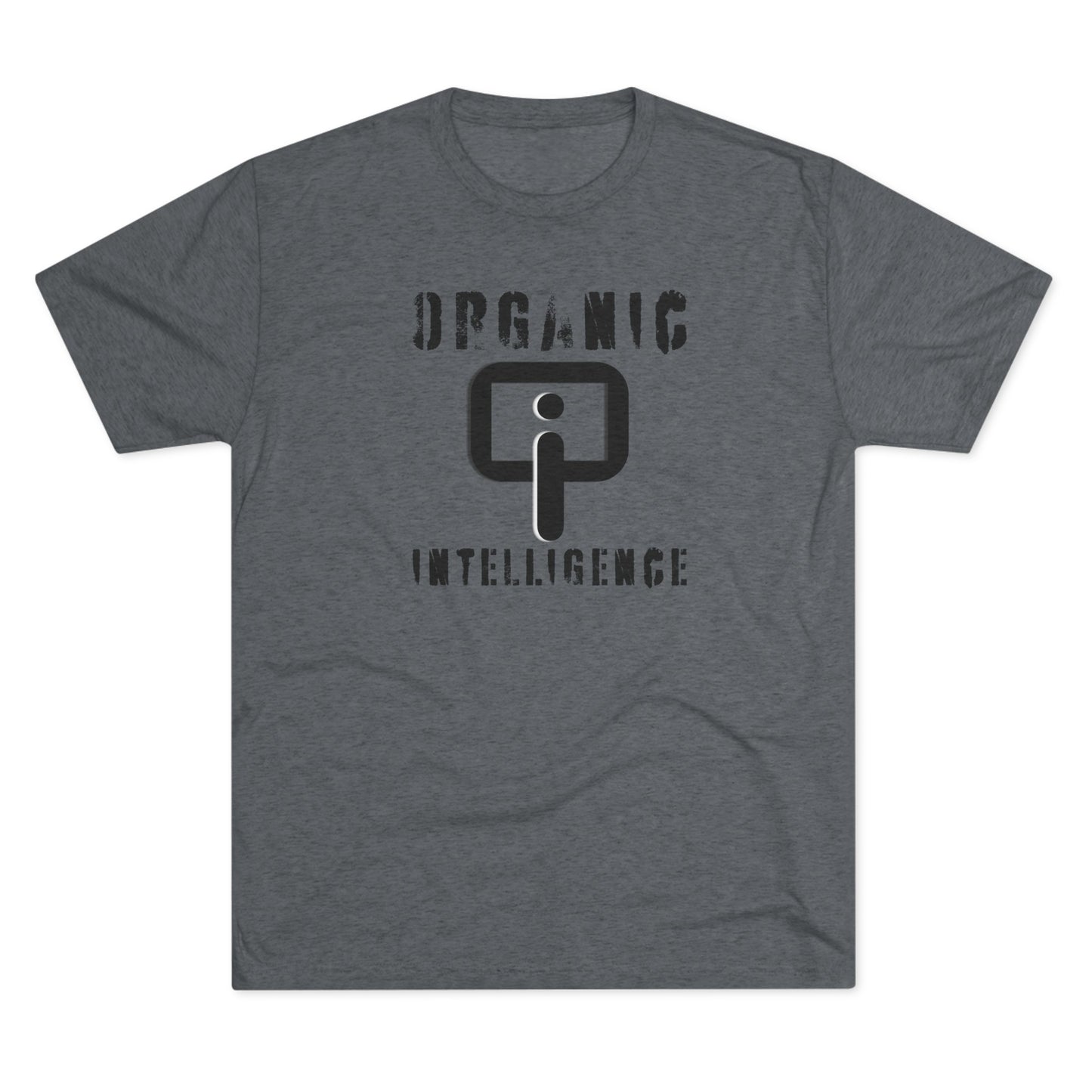 I am not a robot (black): Organic Intelligence Unisex Tri-Blend Crew Tee
