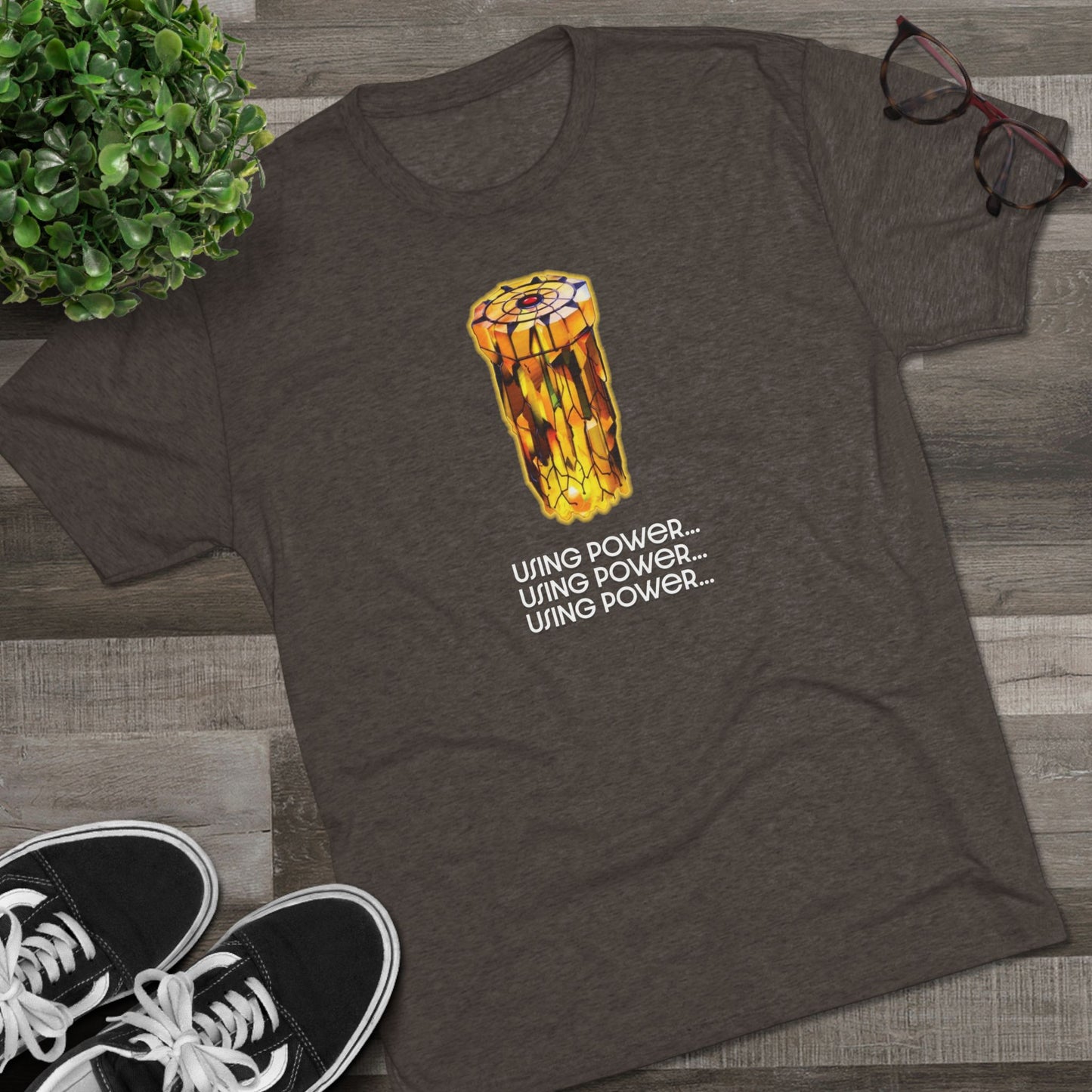 Stargate "using power" ZedPM Unisex Tri-Blend Crew Tee
