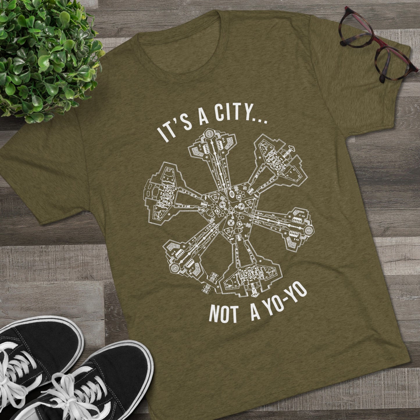 Not a Yo-Yo Stargate Atlantis Unisex Tri-Blend Crew Tee
