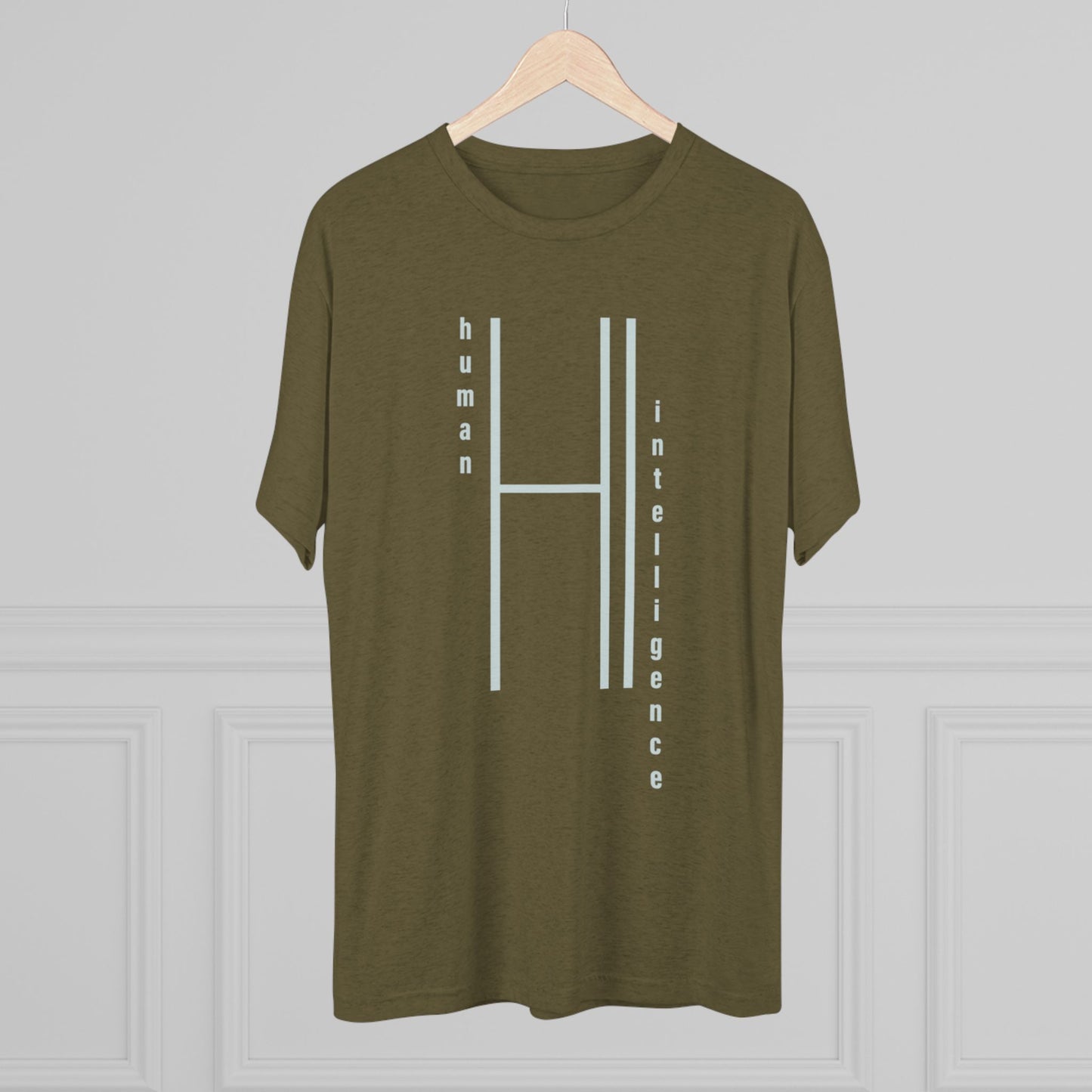 Human Intelligence (off-white) Unisex Tri-Blend Crew Tee