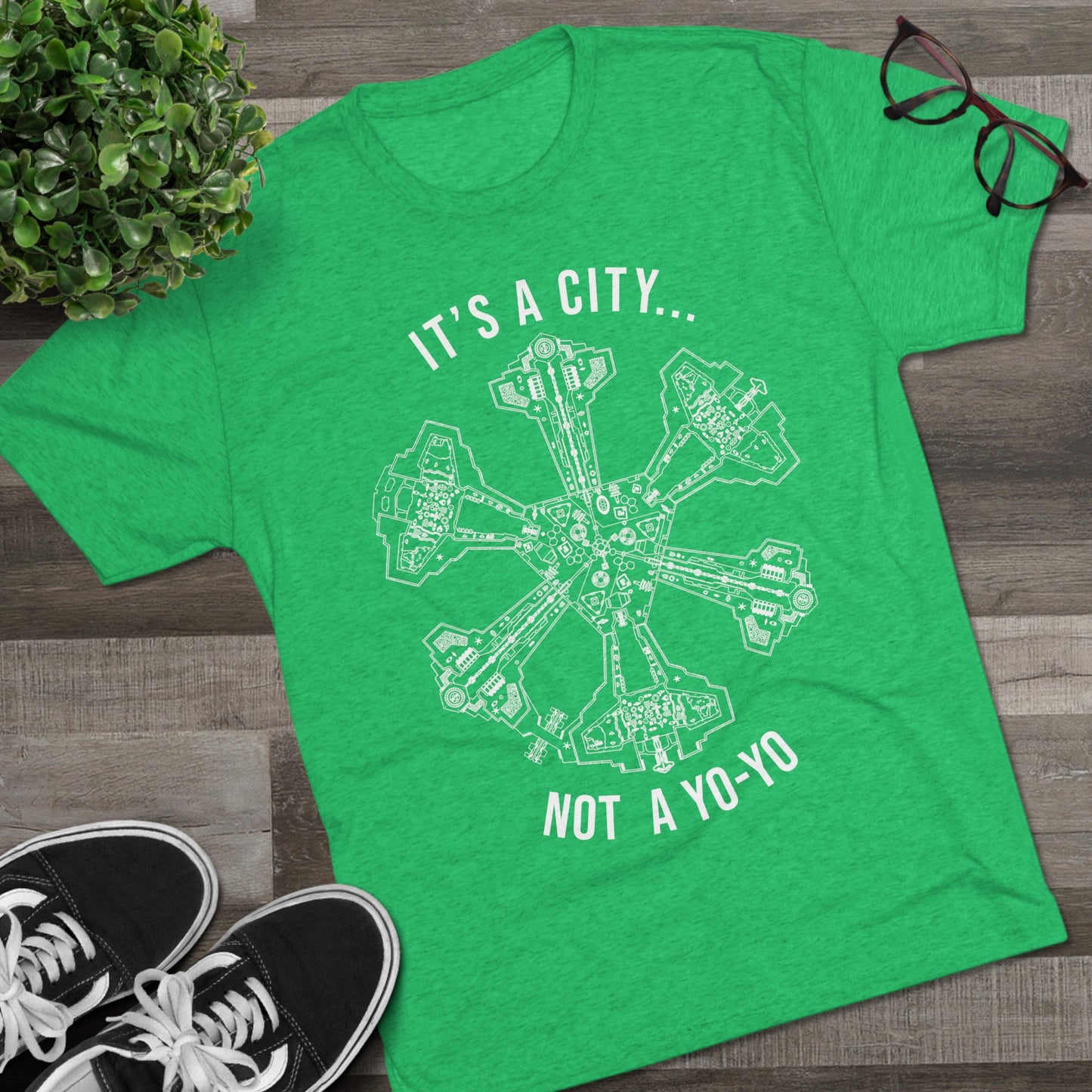 Not a Yo-Yo Stargate Atlantis Unisex Tri-Blend Crew Tee