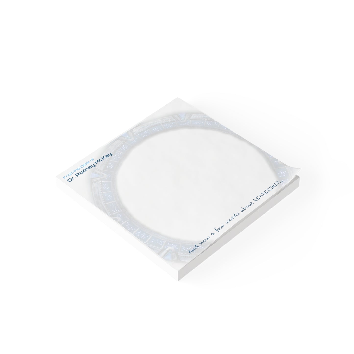 Genius Post it Notes from the Desk of Stargate's Doctor Rodney Mckay