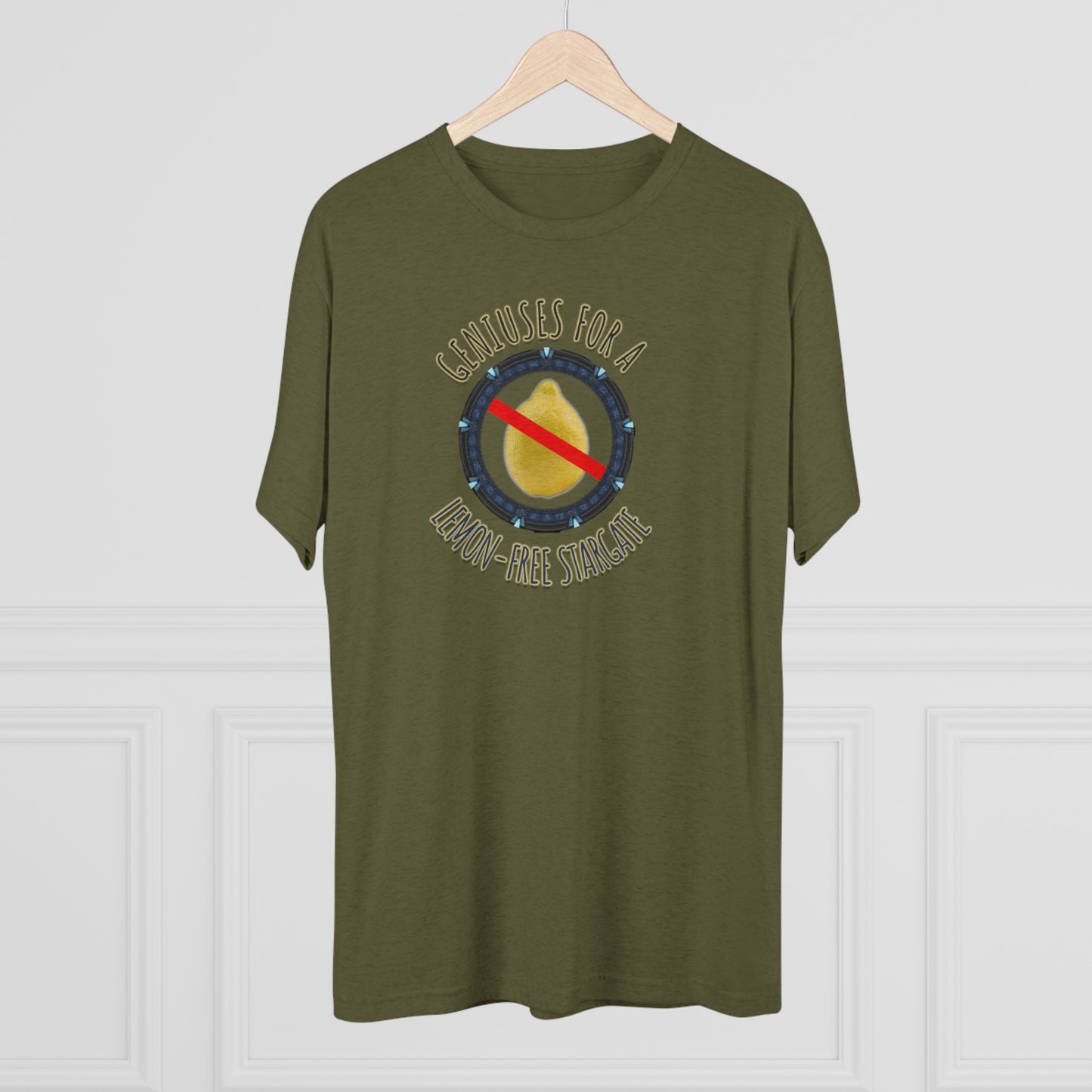Support Geniuses for a Lemon-free Stargate Unisex Tri-Blend Crew Tee
