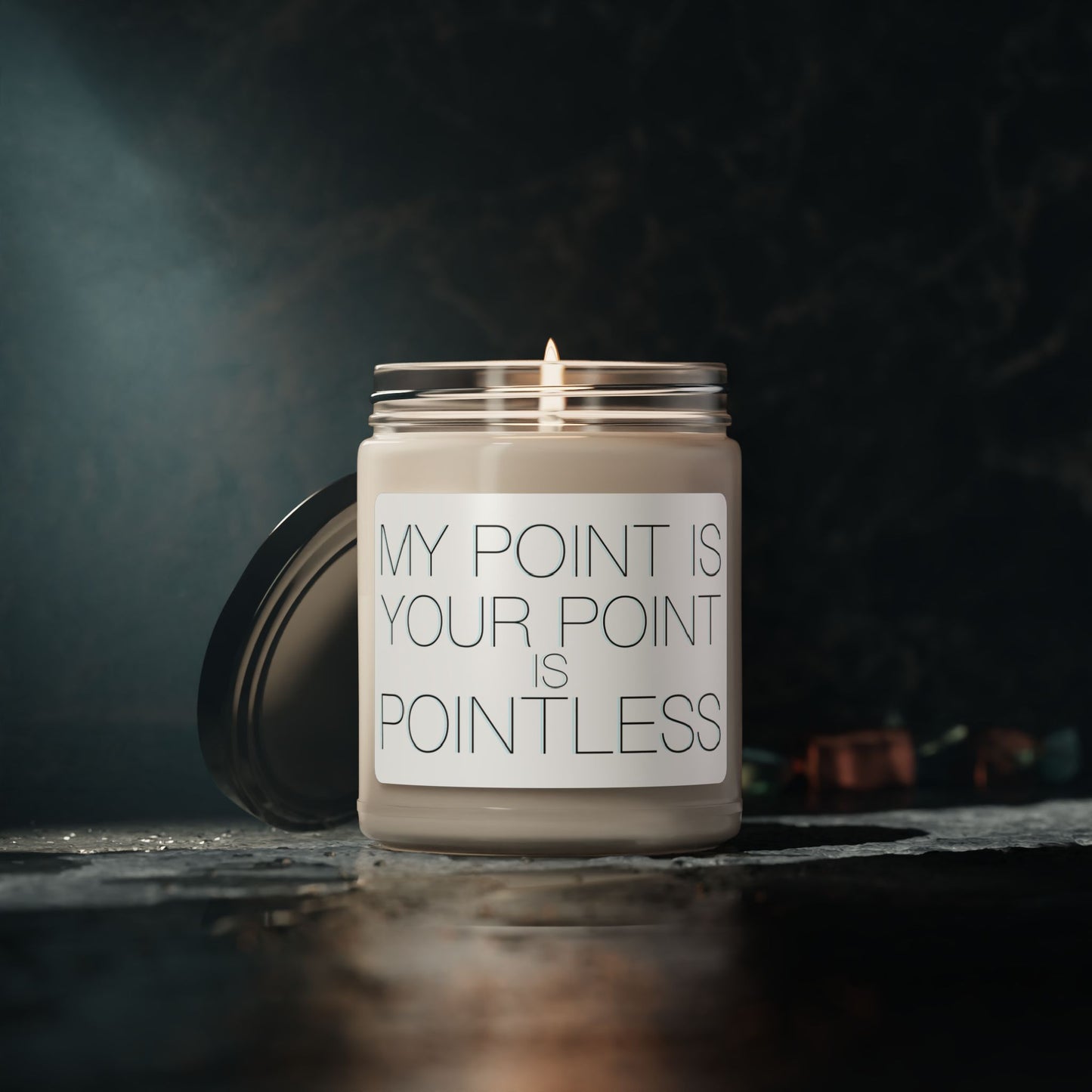 Your Point Is Pointless...Stargate Mckay inspirational Soy Candle, 9oz
