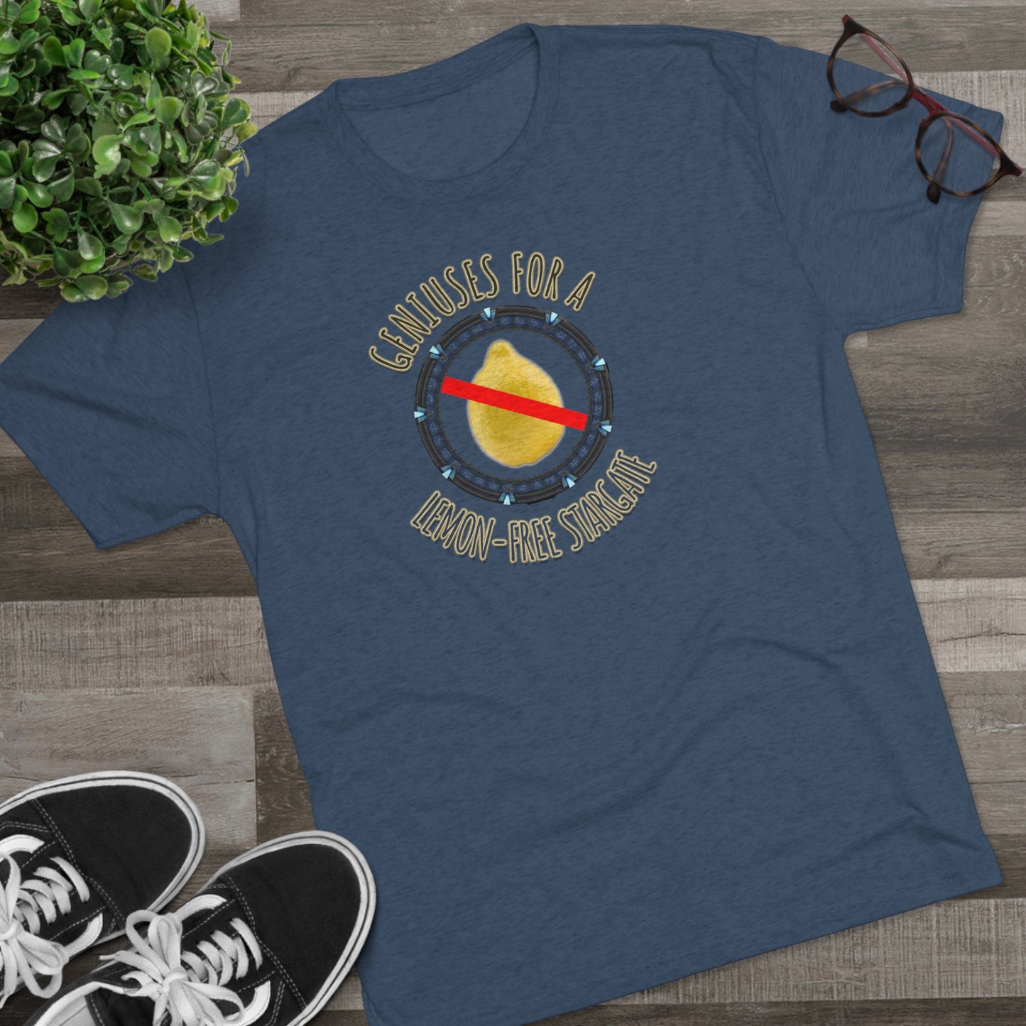 Support Geniuses for a Lemon-free Stargate Unisex Tri-Blend Crew Tee