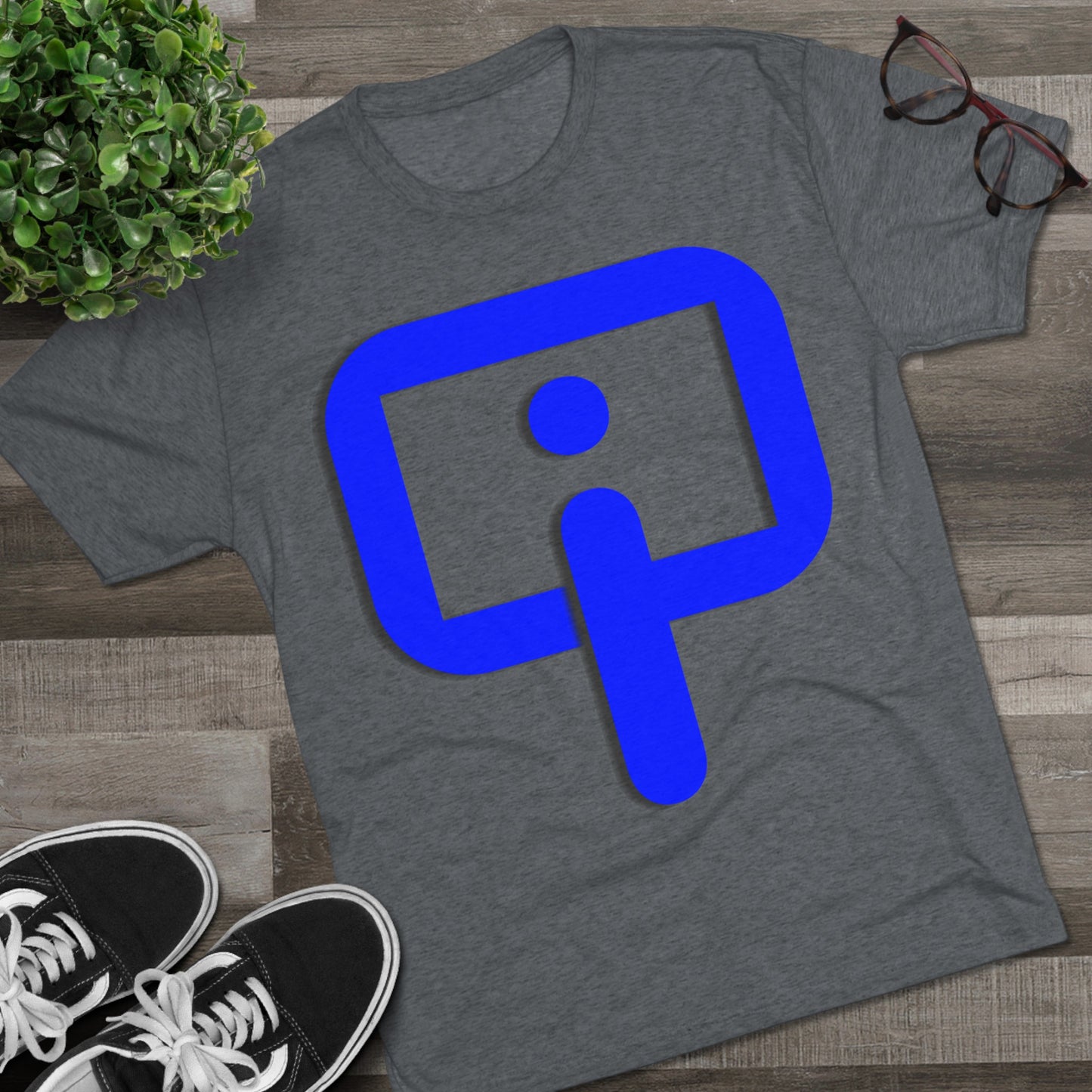 Organic Intelligence (BLUE) Unisex Tri-Blend Crew Tee