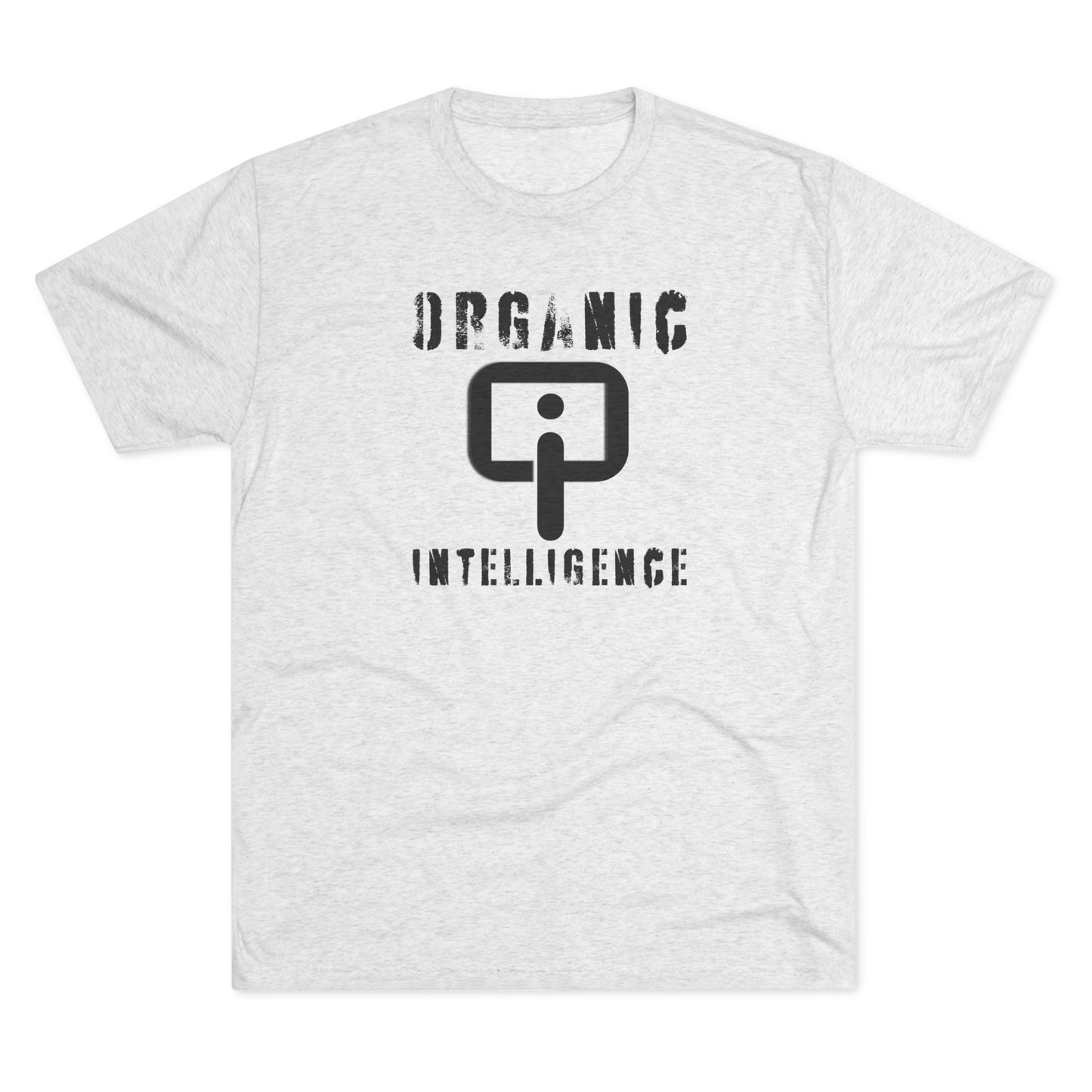 I am not a robot (black): Organic Intelligence Unisex Tri-Blend Crew Tee