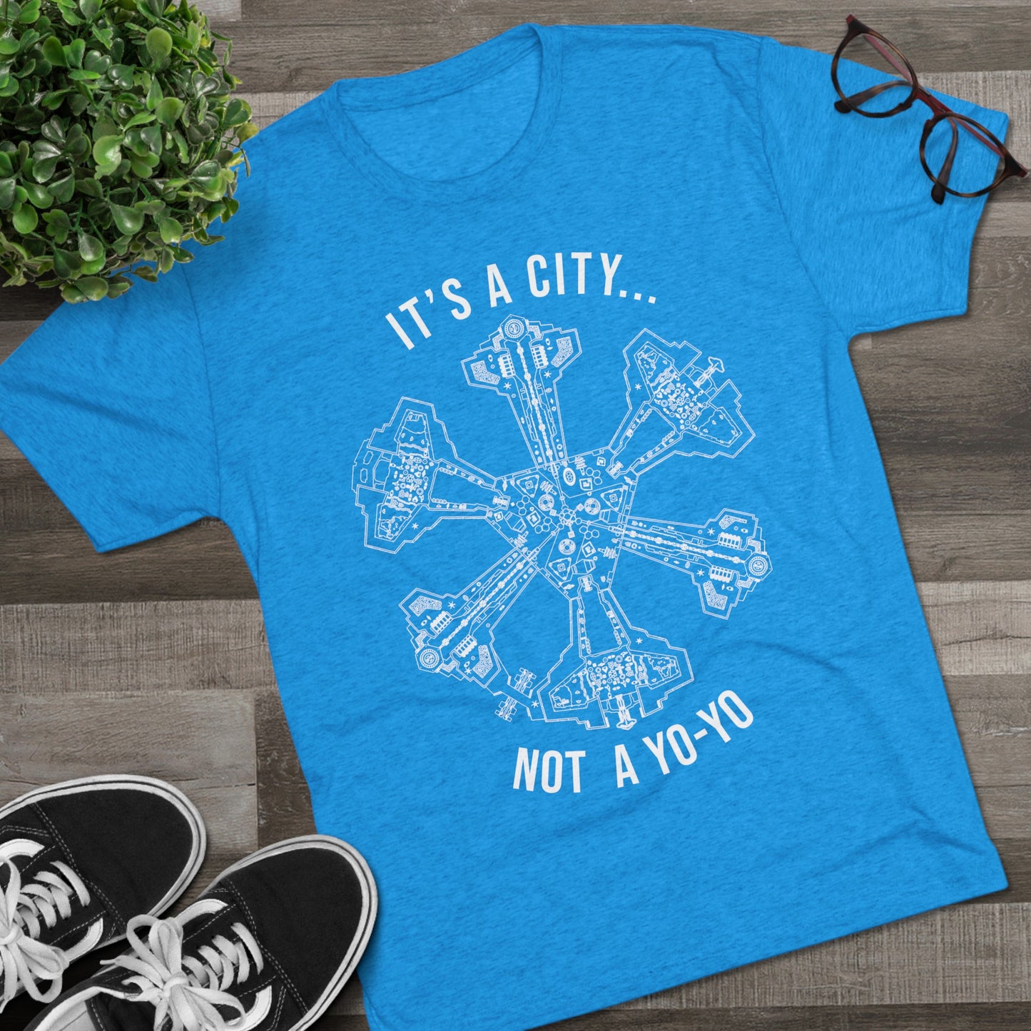 Not a Yo-Yo Stargate Atlantis Unisex Tri-Blend Crew Tee
