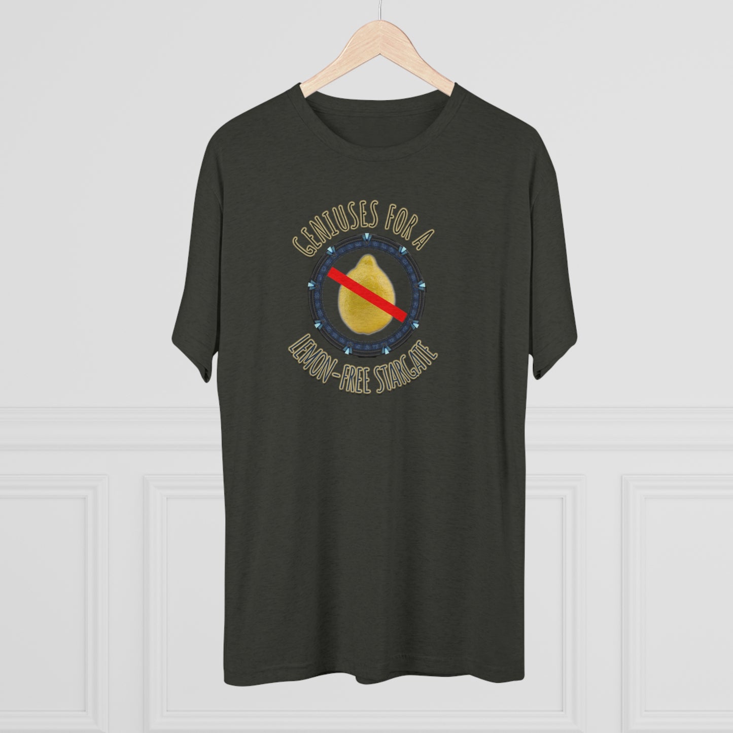 Support Geniuses for a Lemon-free Stargate Unisex Tri-Blend Crew Tee