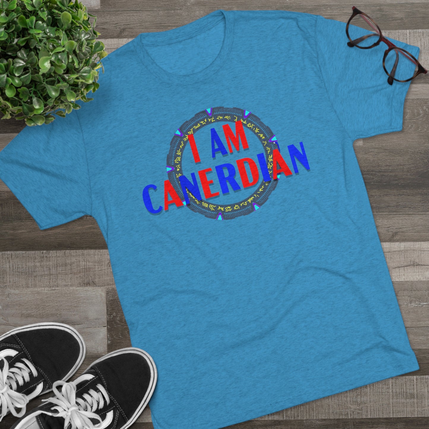 I AM CaNERDian Stargate inspired Unisex Tri-Blend Crew Tee