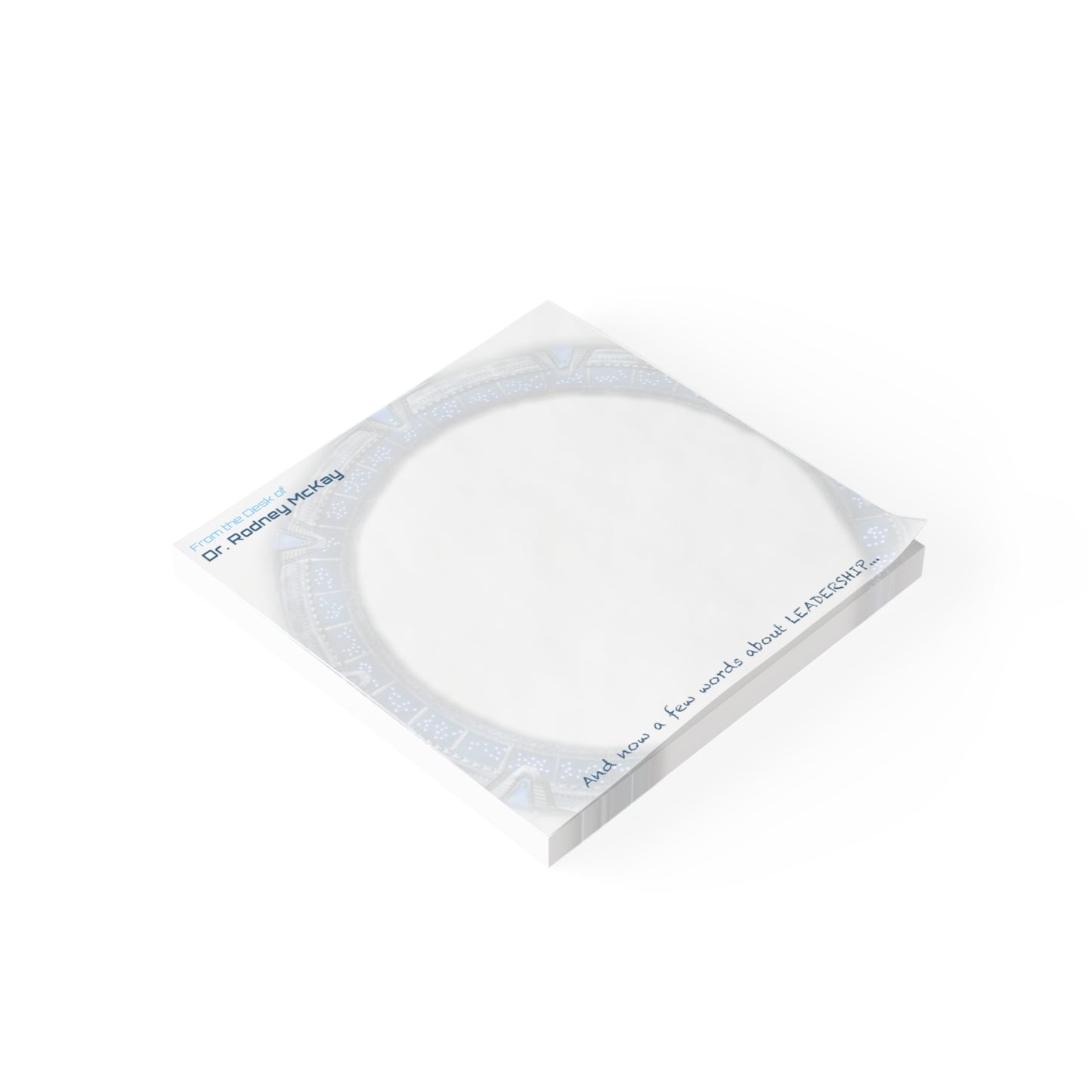 Genius Post it Notes from the Desk of Stargate's Doctor Rodney Mckay