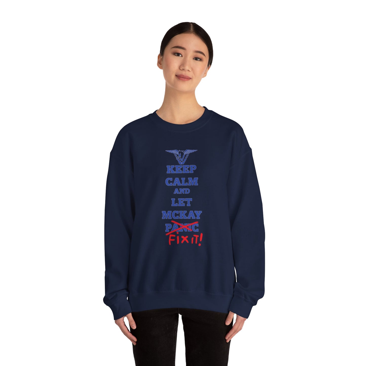Let Mckay Fix it!  Stargate Unisex Heavy Blend™ Crewneck Sweatshirt