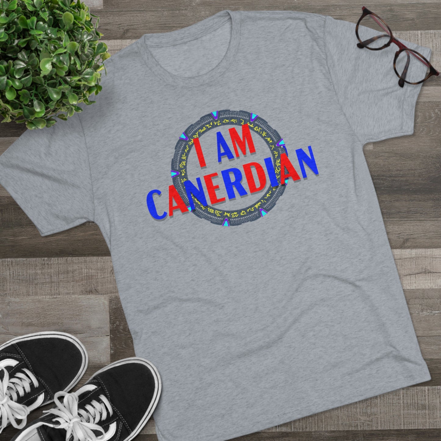 I AM CaNERDian Stargate inspired Unisex Tri-Blend Crew Tee
