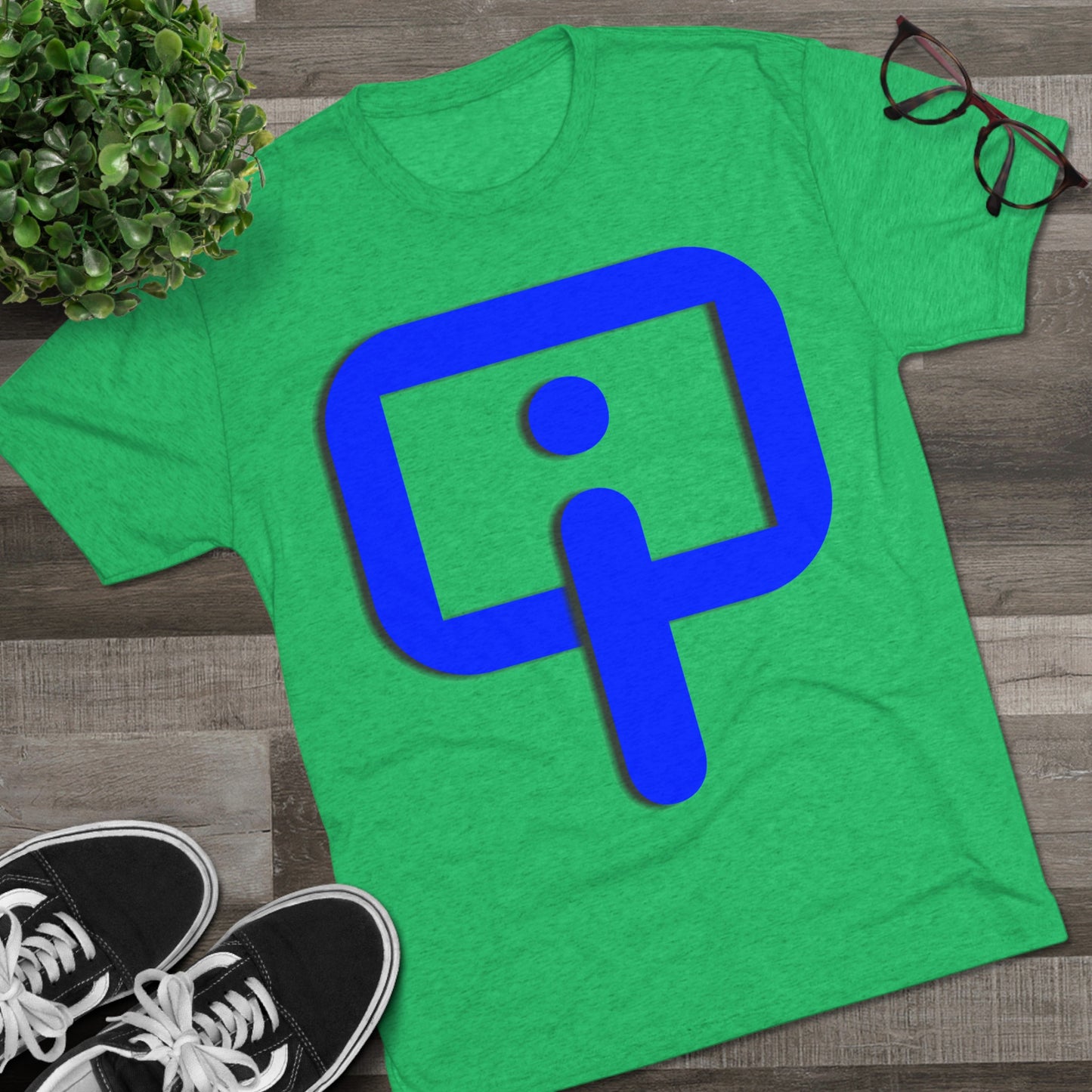 Organic Intelligence (BLUE) Unisex Tri-Blend Crew Tee