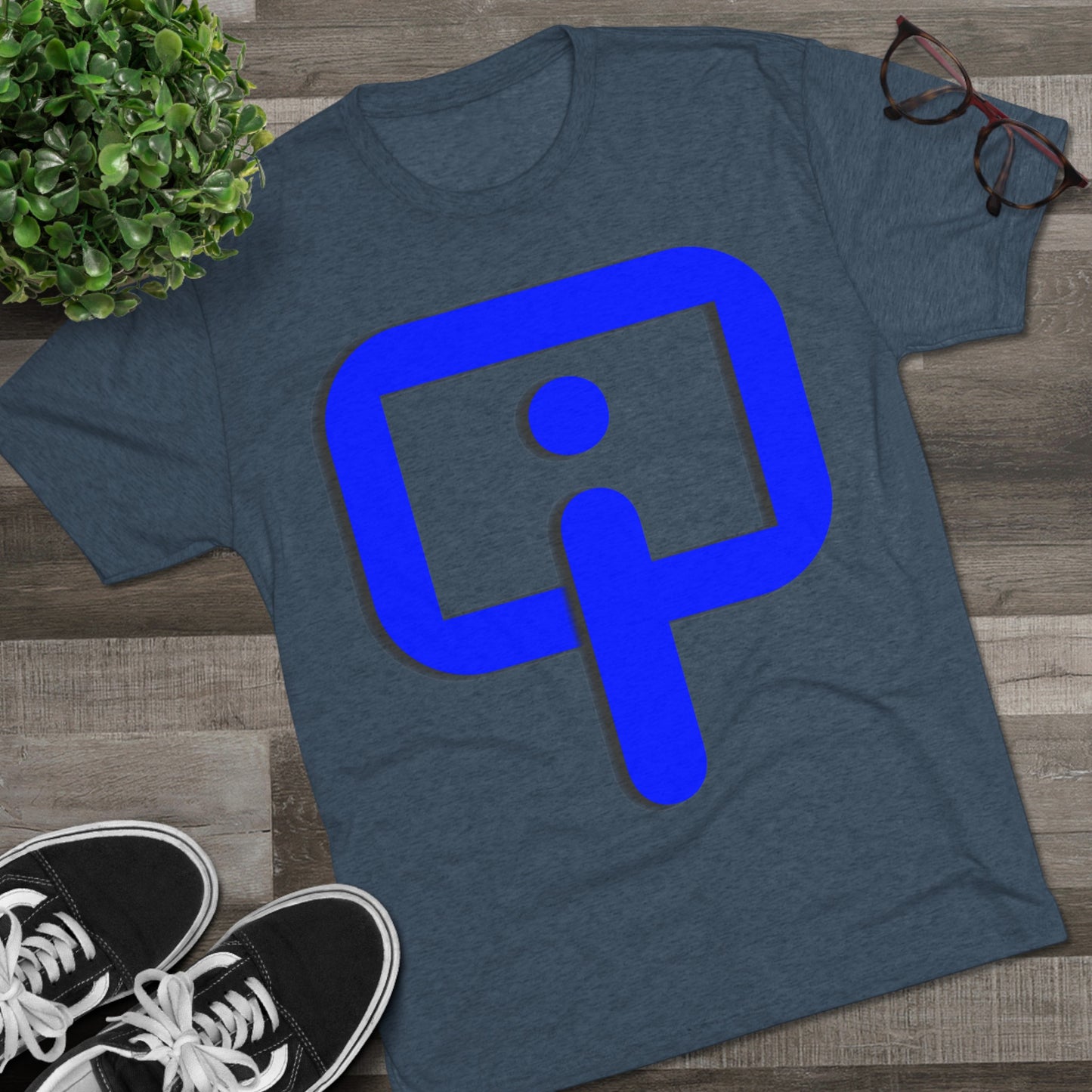 Organic Intelligence (BLUE) Unisex Tri-Blend Crew Tee