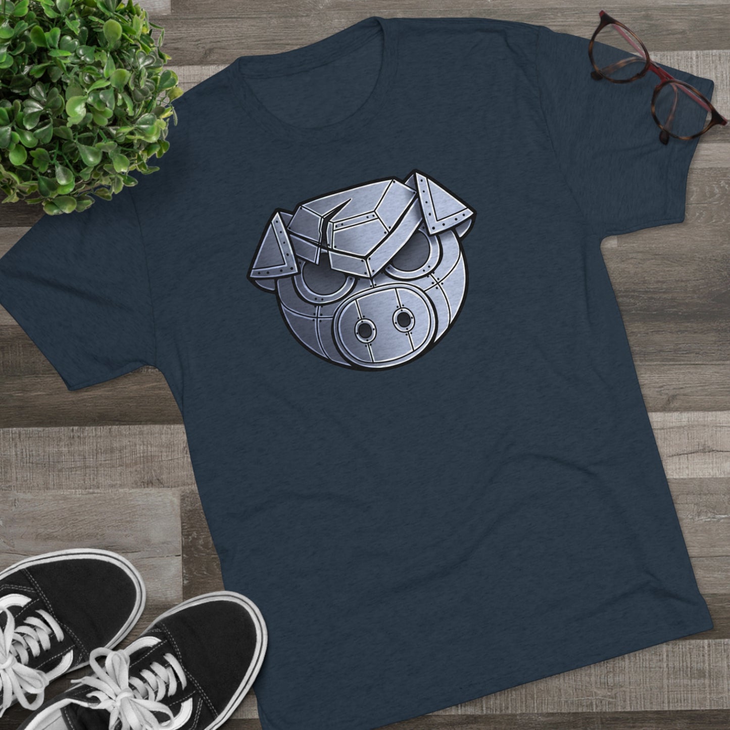 TechBandits Metal Pig Unisex Tri-Blend Crew Tee