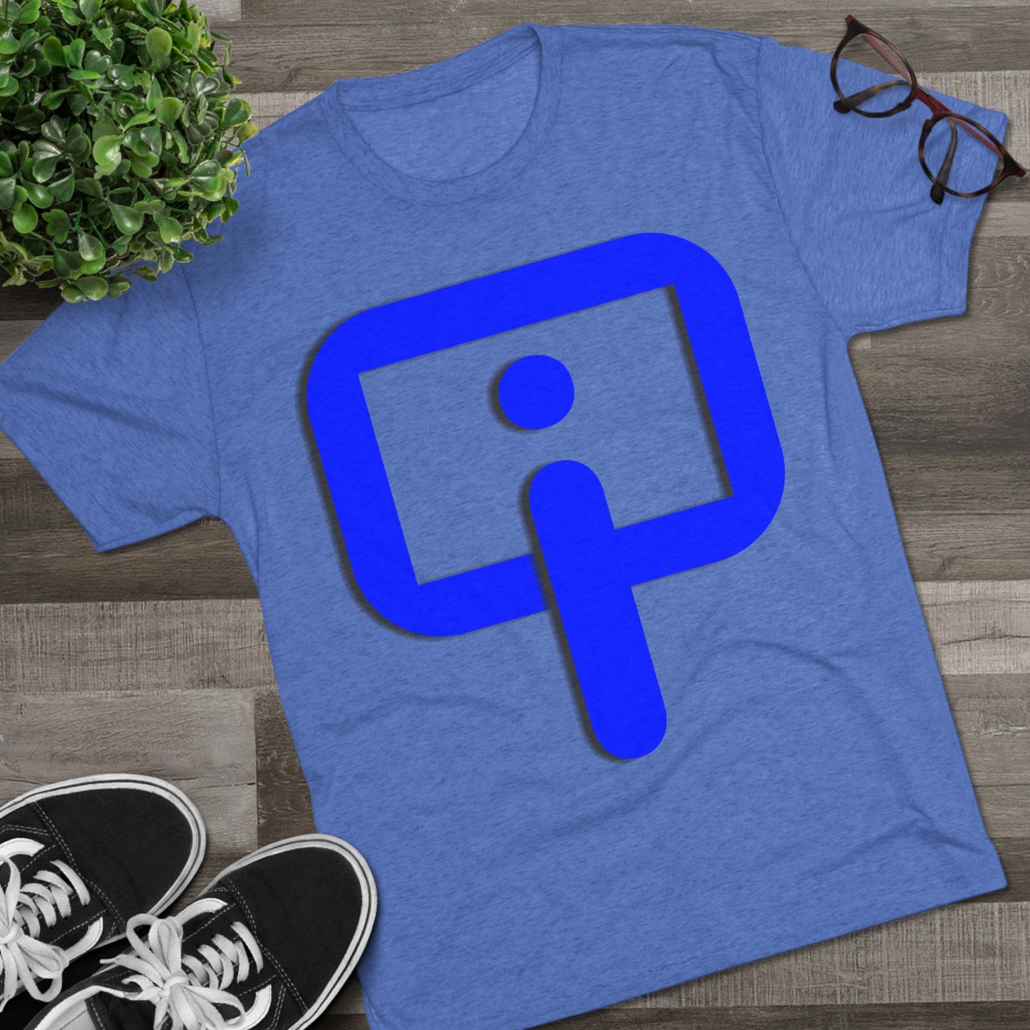 Organic Intelligence (BLUE) Unisex Tri-Blend Crew Tee