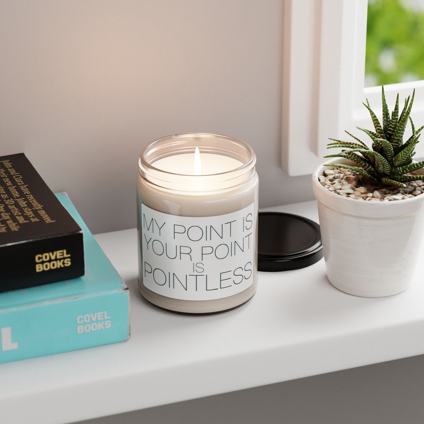 Your Point Is Pointless...Stargate Mckay inspirational Soy Candle, 9oz