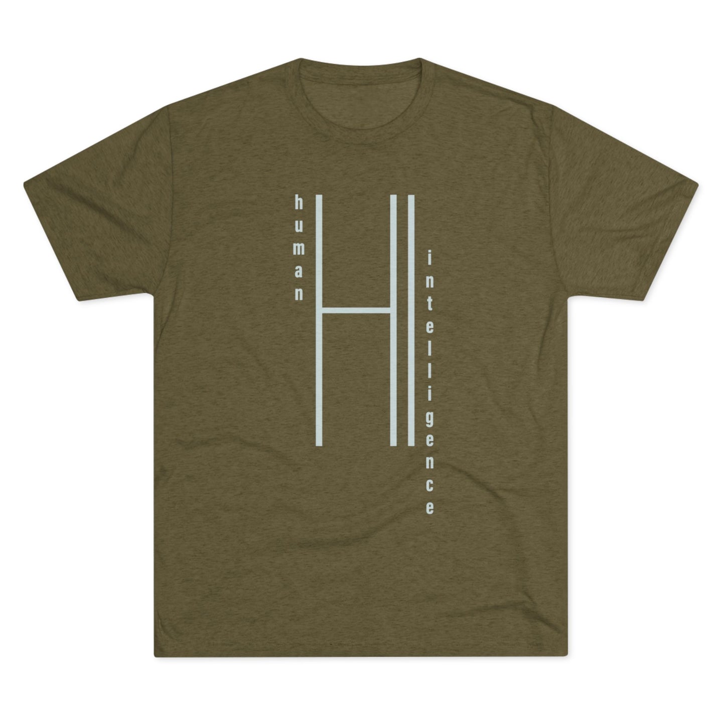 Human Intelligence (off-white) Unisex Tri-Blend Crew Tee