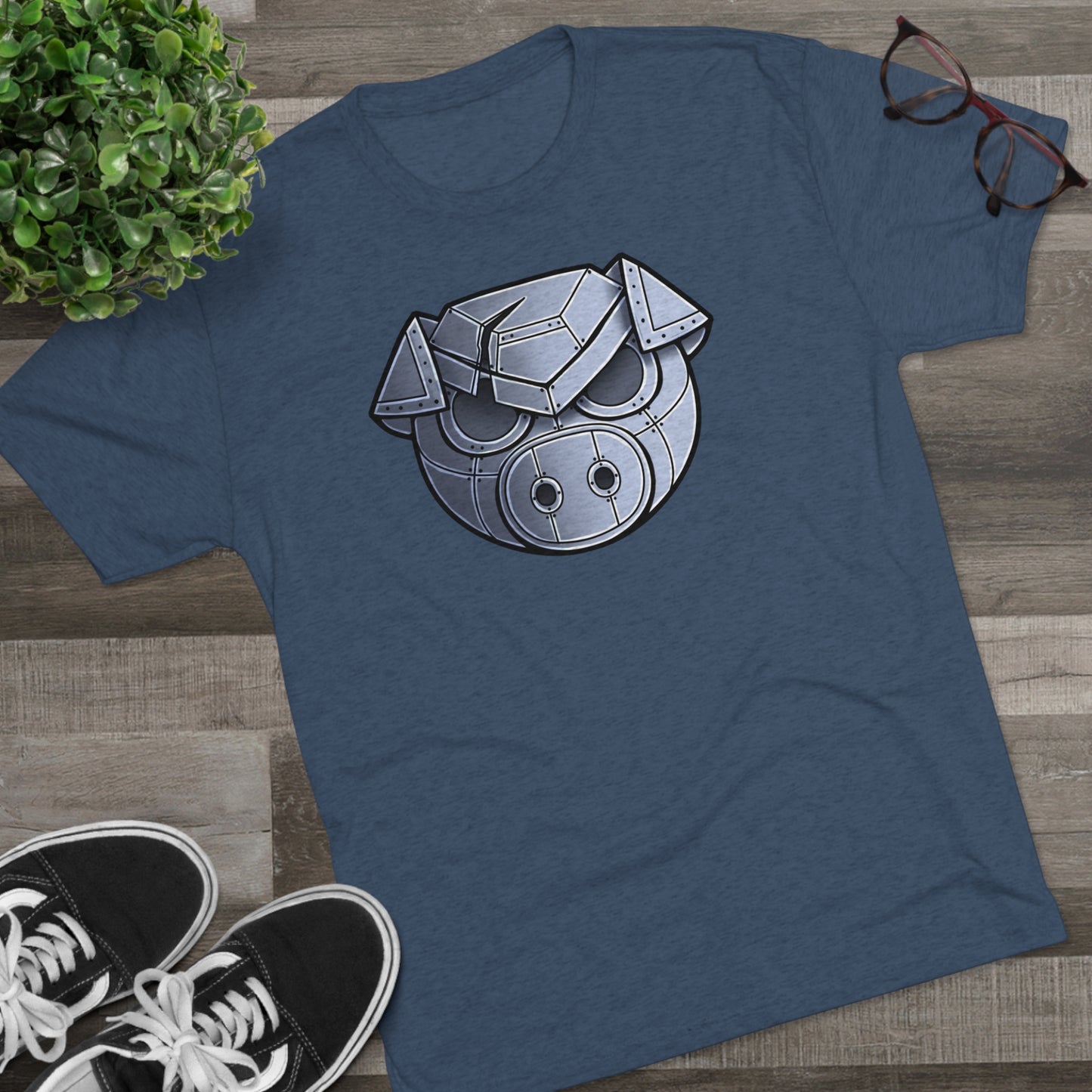 TechBandits Metal Pig Unisex Tri-Blend Crew Tee