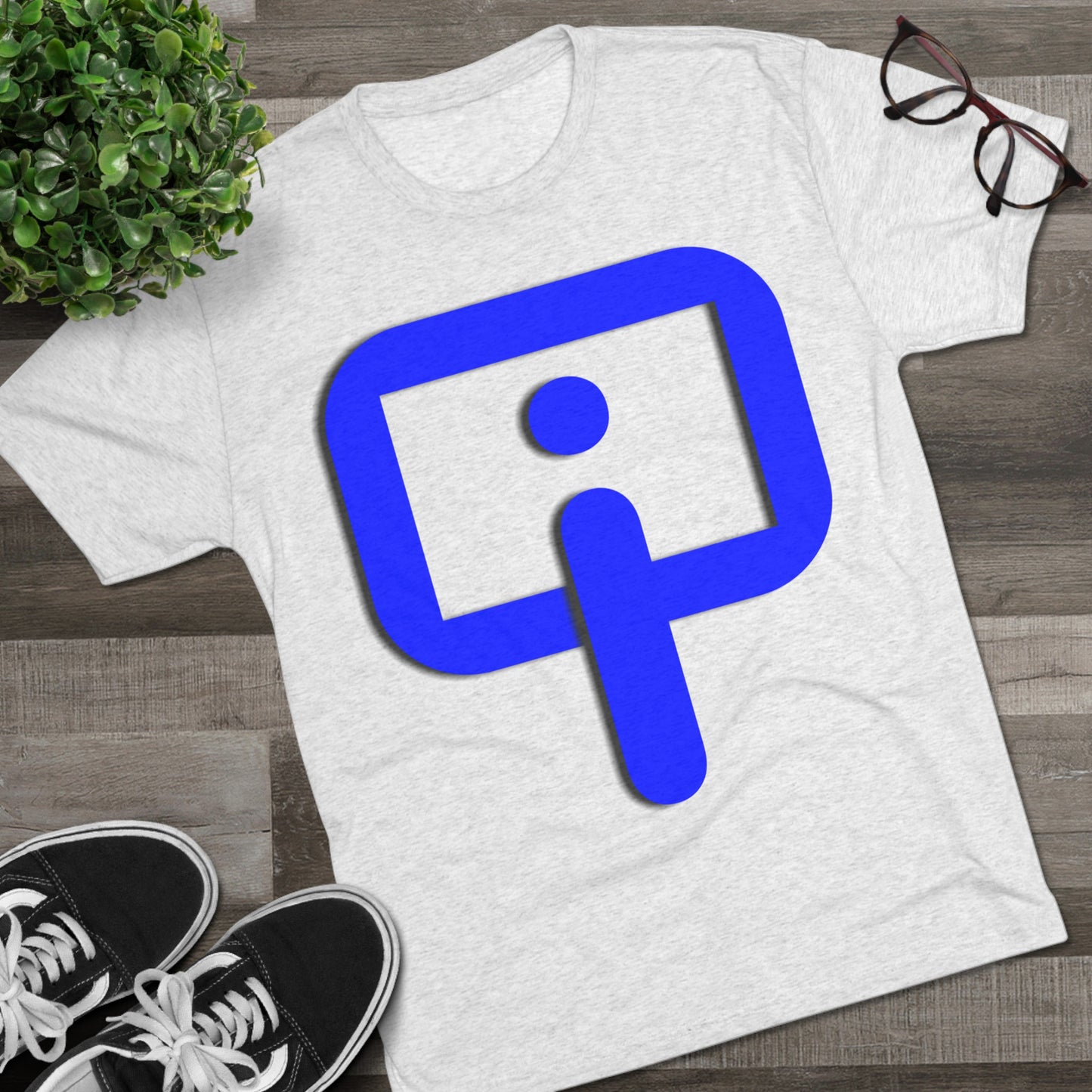 Organic Intelligence (BLUE) Unisex Tri-Blend Crew Tee