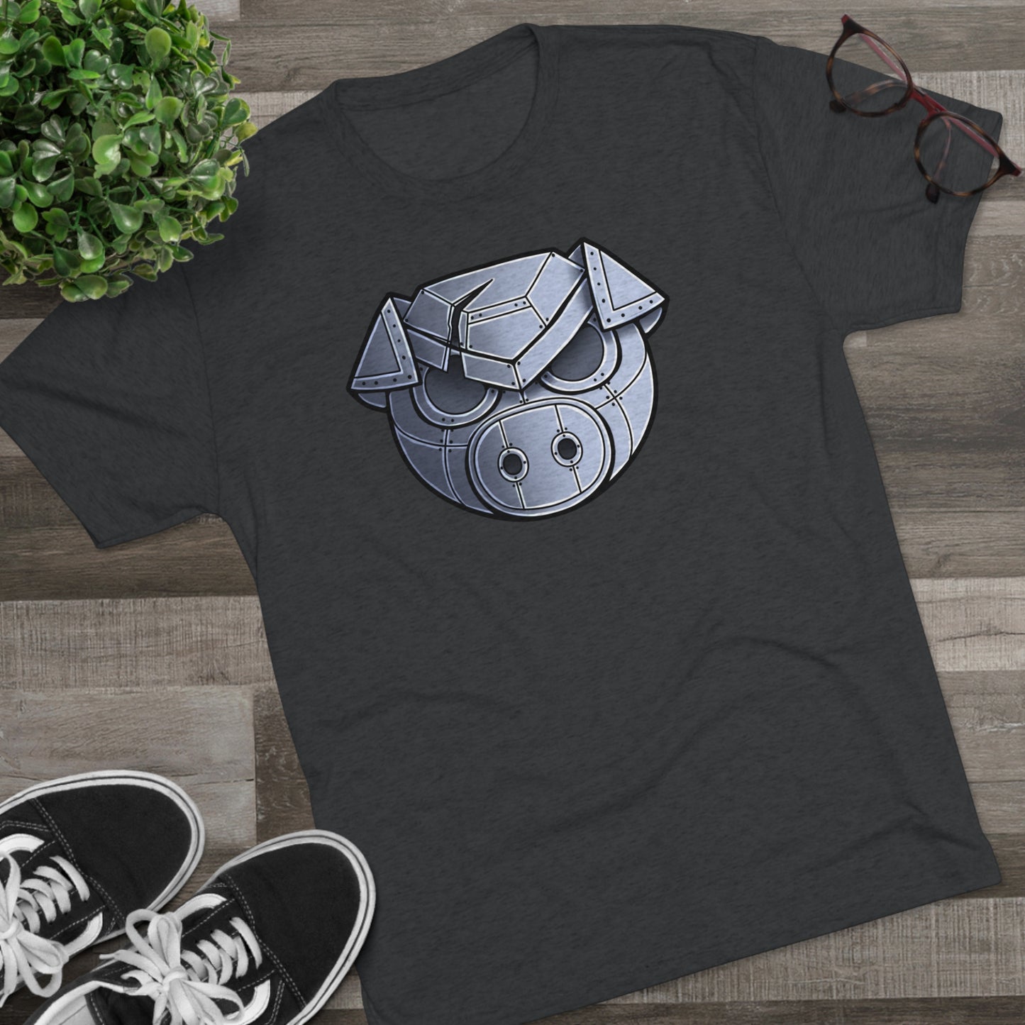 TechBandits Metal Pig Unisex Tri-Blend Crew Tee