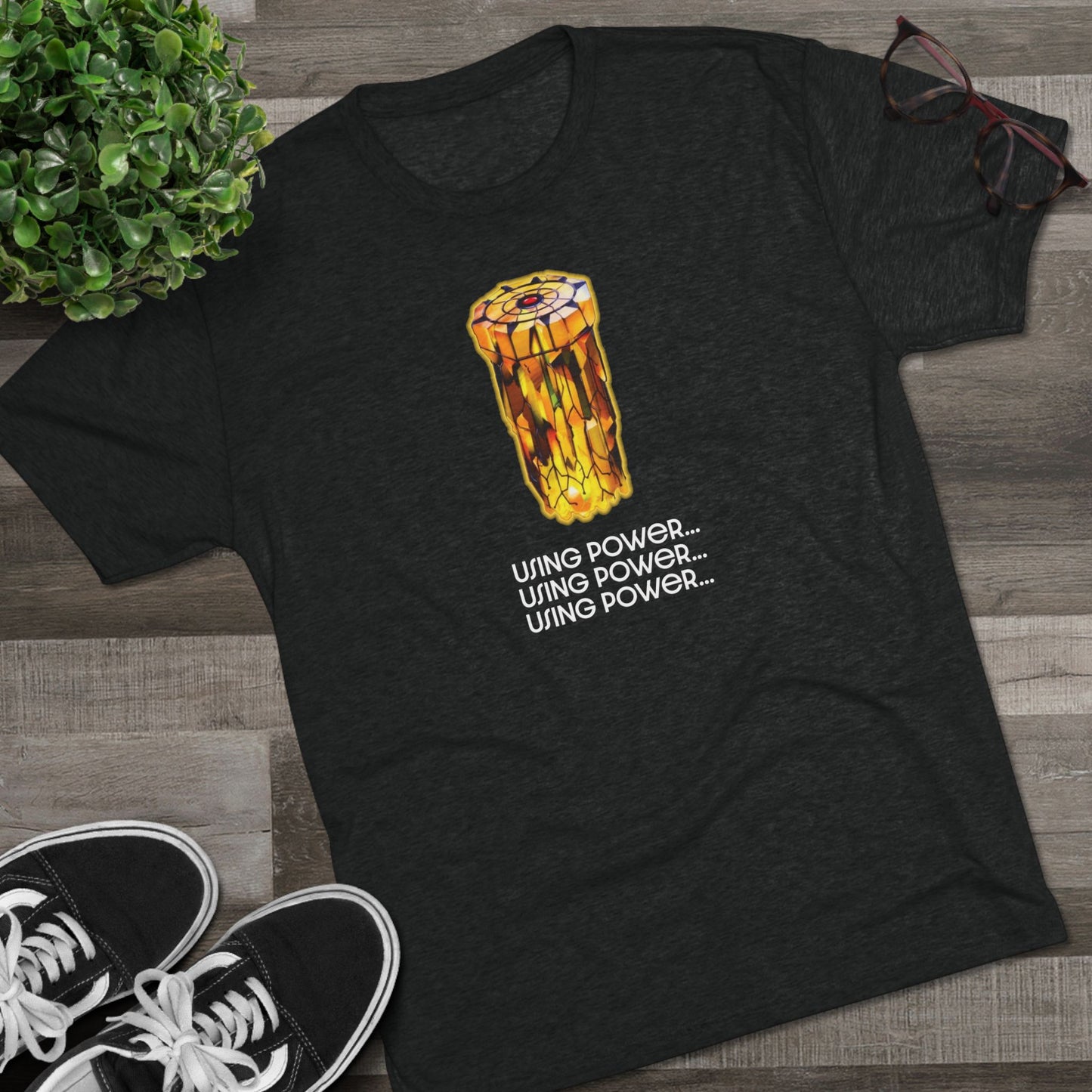 Stargate "using power" ZedPM Unisex Tri-Blend Crew Tee