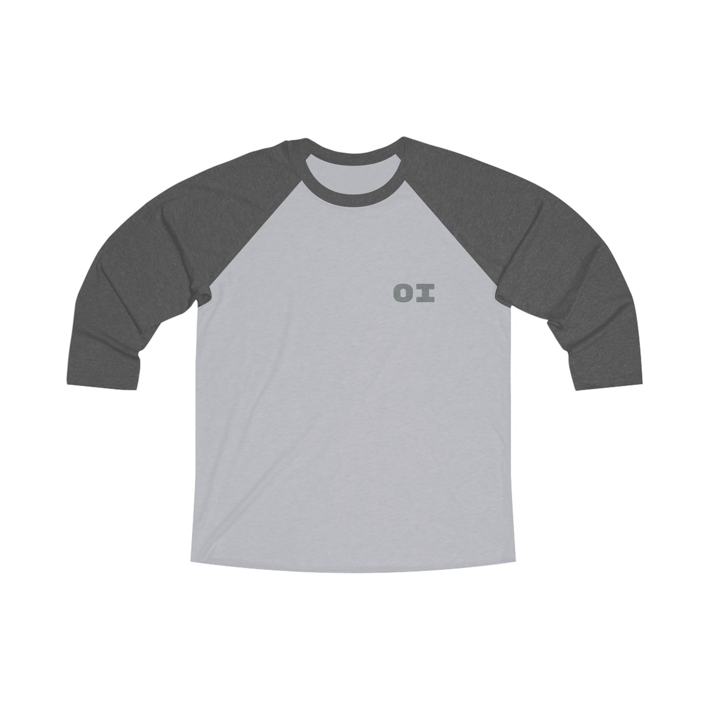oi not ai: Unisex Tri-Blend 3\4 Raglan Tee