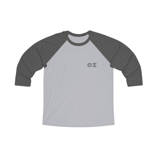 oi not ai: Unisex Tri-Blend 3\4 Raglan Tee