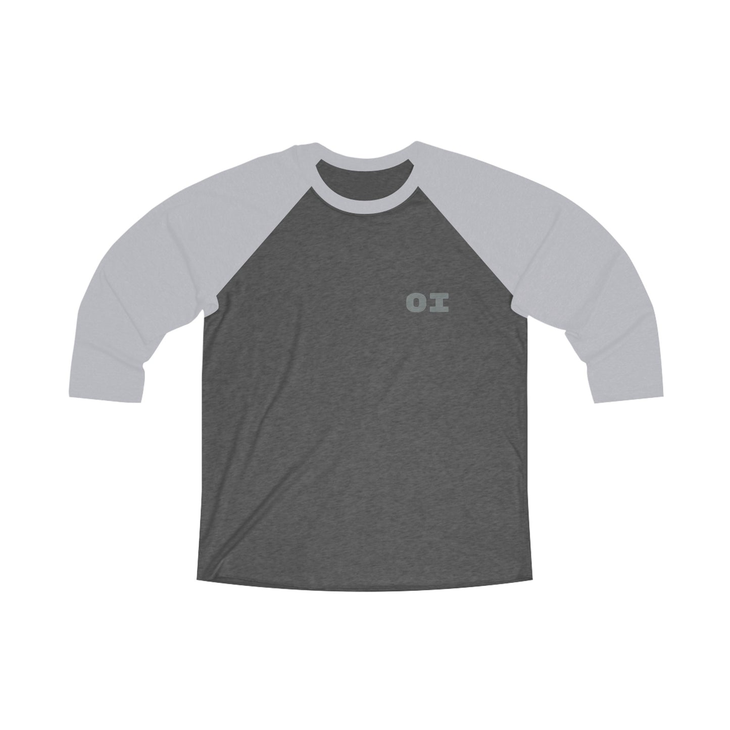 oi not ai: Unisex Tri-Blend 3\4 Raglan Tee