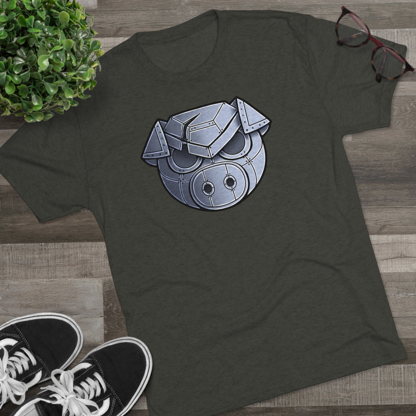 TechBandits Metal Pig Unisex Tri-Blend Crew Tee