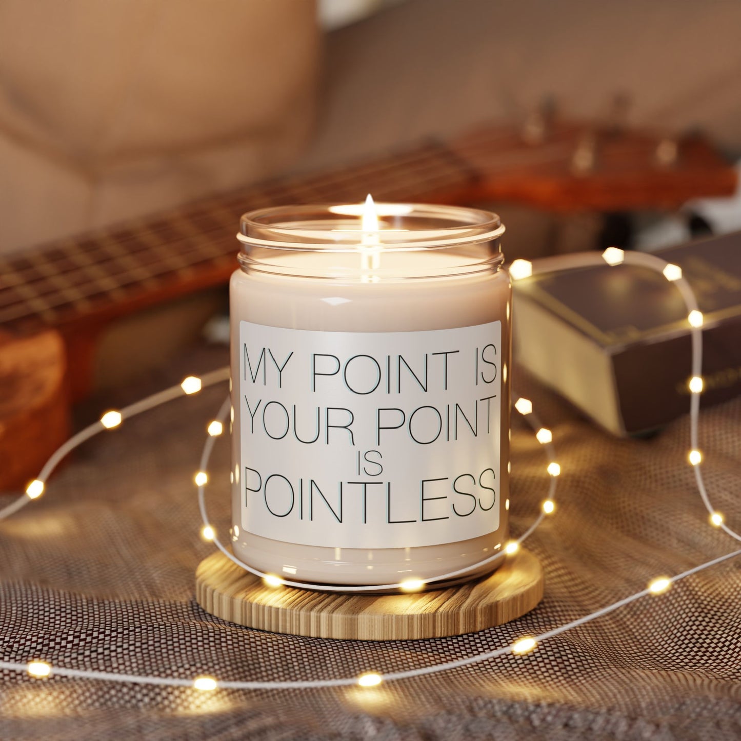 Your Point Is Pointless...Stargate Mckay inspirational Soy Candle, 9oz