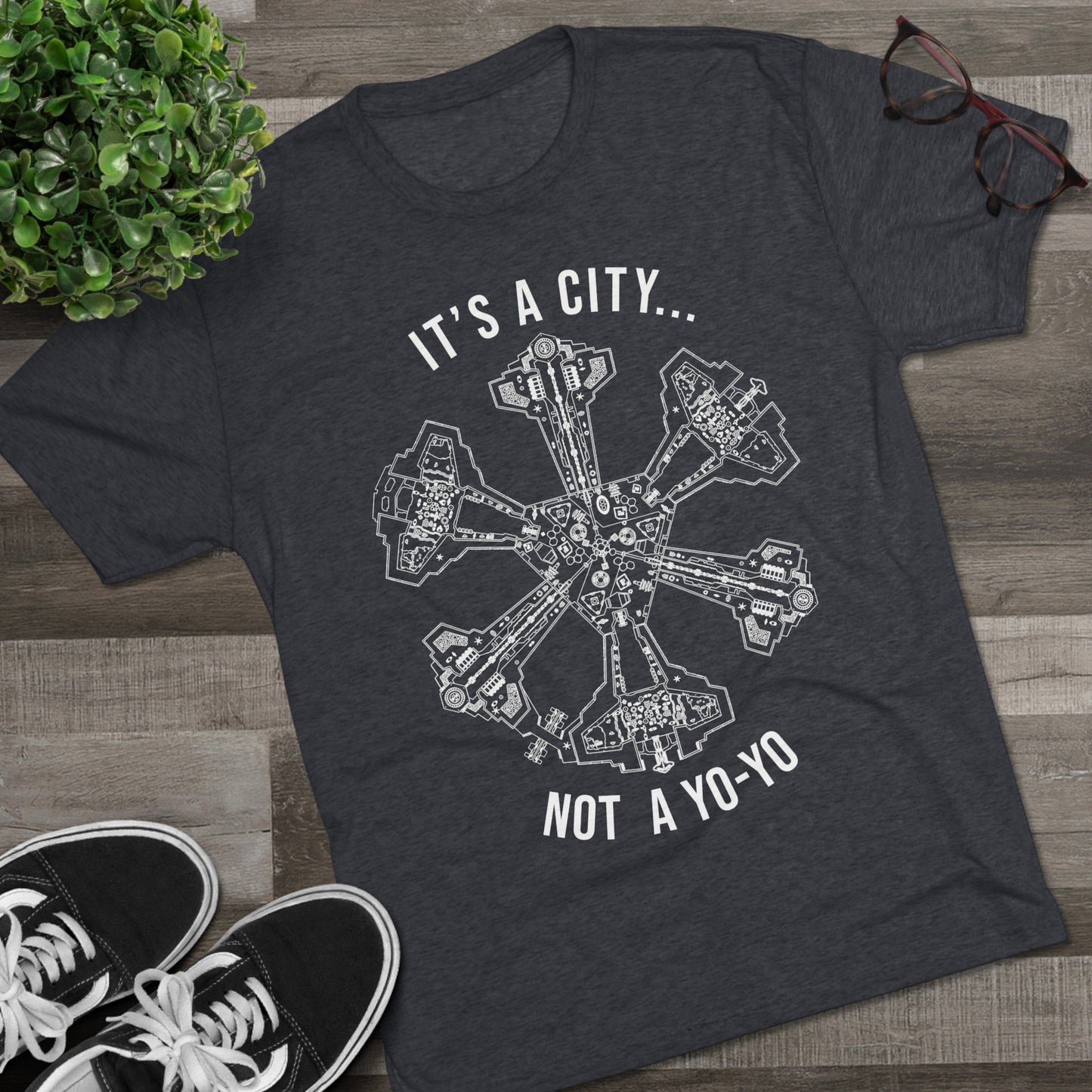 Not a Yo-Yo Stargate Atlantis Unisex Tri-Blend Crew Tee