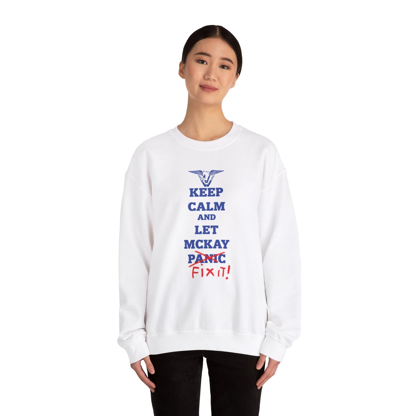 Let Mckay Fix it!  Stargate Unisex Heavy Blend™ Crewneck Sweatshirt