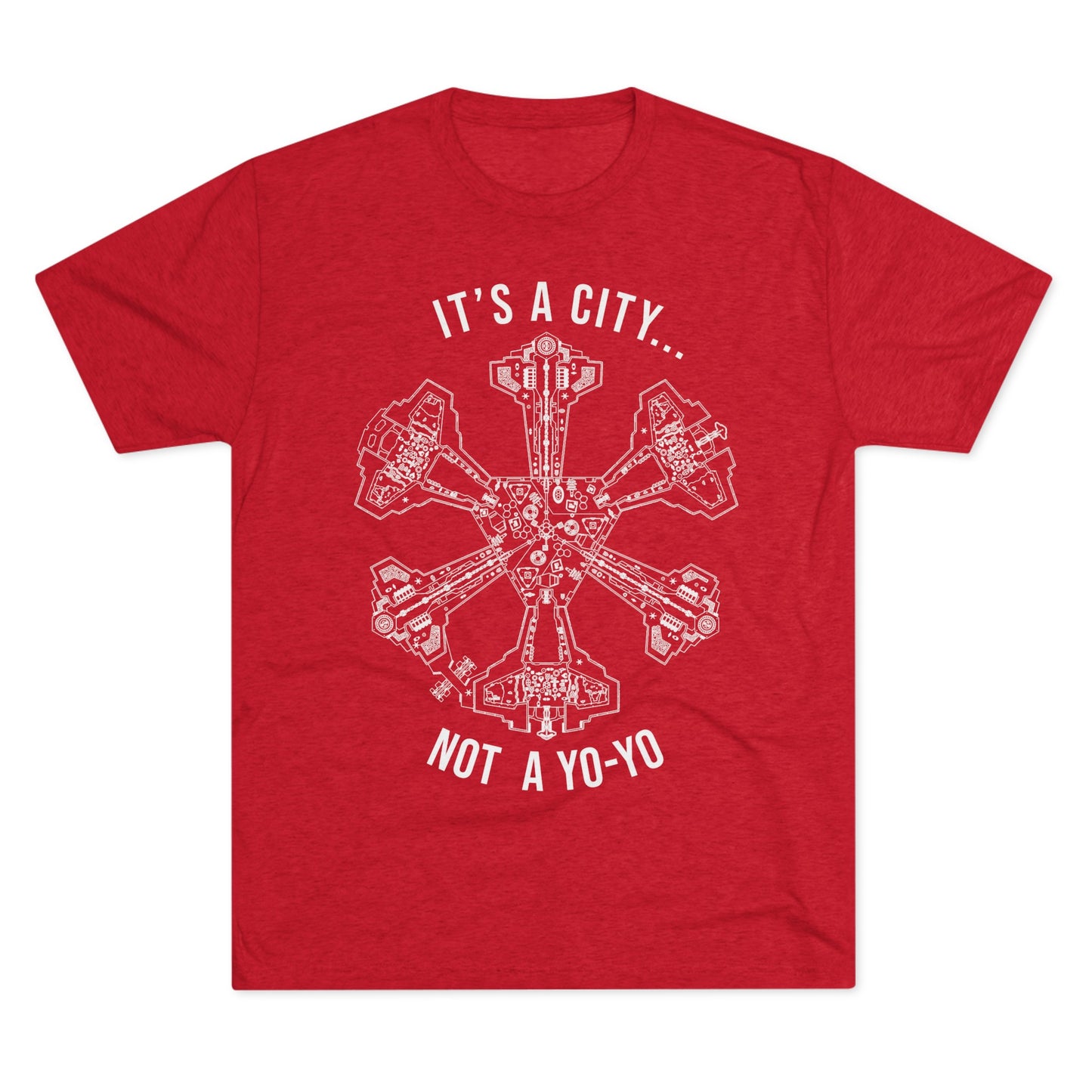 Not a Yo-Yo Stargate Atlantis Unisex Tri-Blend Crew Tee